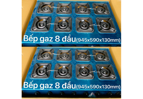 Bếp ga 8 họng, 8 đầu đốt